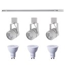 Ver imagem 1 de Kit Trilho 1m + 3 Spots Classic Branco + 3 Lâmpadas Gu10 6w - Nordecor 6000k (branco Frio)