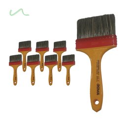 Pincel Detalhamento Automotivo Trincha Gold 317 Roma 4 Pol - 8 Unid - 1
