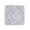 Ver imagem 1 de Plafon Sobrepor Quadrado Médio Traços Branco