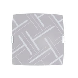 Plafon Sobrepor Quadrado Médio Traços Branco - 1