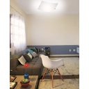 Ver imagem 2 de Plafon Sobrepor Quadrado Médio Fosco 2 Lâmpada