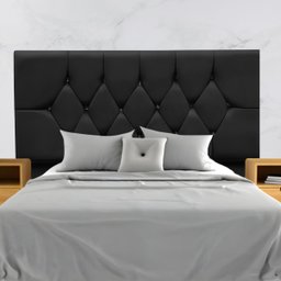 Cabeceira para Cama Box Estofada Casal 140 Cm Suede Madri:preto - 1
