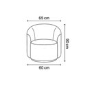 Ver imagem 3 de Conjunto Decorativo 02 Poltronas + Sofá Curvo Orgânico Nature Gaia Boucle Terracota - Montanaris Dec