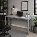 Ver imagem 1 de Escrivaninha Industrial F5 Office sem Gavetas 135cm Cinza F5 Office