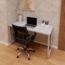 Ver imagem 2 de Escrivaninha Industrial F5 Office sem Gavetas 135cm Cinza F5 Office