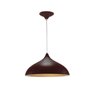Pendente Vick Cúpula Marrom com Detalhe Gold 3119mar/gld - 1