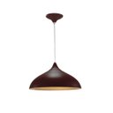 Ver imagem 1 de Pendente Vick Cúpula Marrom com Detalhe Gold 3119mar/gld