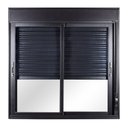 Ver imagem 1 de Janela 2 Folhas com Vidro Liso e Persiana Integrada Fita 120 X 120cm Topsul Esquadrisul
