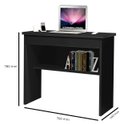 Ver imagem 3 de Mesa / Escivaninha Vit para Estudo 1 Gaveta com Chave Cor Preto Romar
