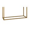 Aparador Buffet Pequeno Offwhite Eros 90cm Pes Ferro Dourado 2 Gavetas Decoração Escritorio Recepção - 4