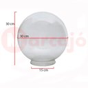 Ver imagem 2 de Globo de Acrilico Transparente Boca 15x30