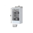 Ver imagem 3 de Módulo Cozinha Henn Americana Balcão 1 Porta C/ Tampo Branco