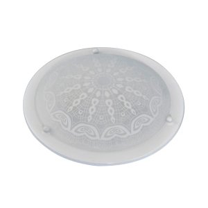 Plafon Sobrepor Médio Renda Branco