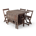 Ver imagem 3 de Conjunto Prático Dobrável Lenhador Área Externa 6 Cadeiras