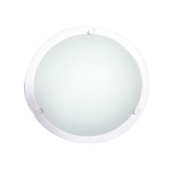 Plafon Sobrepor Médio C/Pino Branco - 1