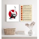 Ver imagem 1 de Kit 2 Quadros Código Moral Do judô 24x18cm - com Vidro:madeira Branca