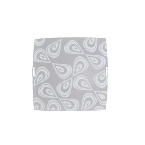 Plafon Sobrepor Quadrado Médio Gota Branco