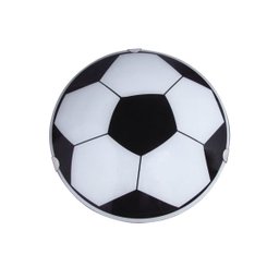 Plafon Infantil Redondo Bola de Futebol Preta - 1