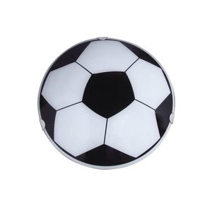 Plafon Infantil Redondo Bola de Futebol Preta