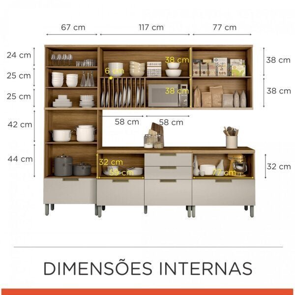 Cozinha Completa 5 Peças Duquesa Nesher Móveis - 3