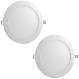 Plafon Luminária LED Embutir Galaxy 12W Redonda Bivolt - 2 Unidades - 1