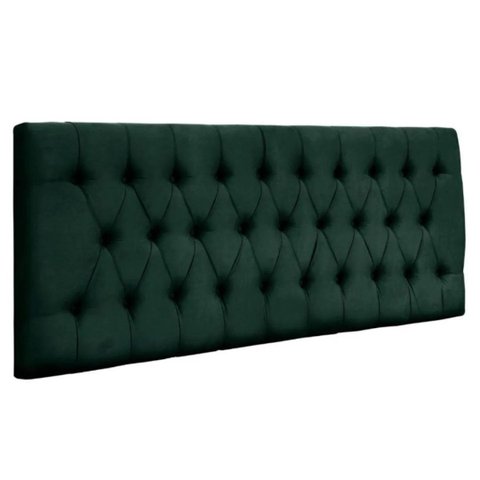 Painel Cabeceira Dubai para cama box-1,20 Mt-Suede Verde