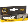 Grampo 4mm reto p/ grampeador manual c/ 1000 pç vr-4 Vonder - 2