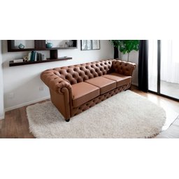 Sofá de Couro 3 Lugares | Havana - Modelo Chesterfield - 2