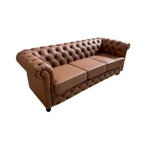 Sofá de Couro 3 Lugares | Havana - Modelo Chesterfield