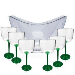 Kit Champanheira e 6 Taças Gin Acrílico - 2