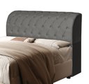 Ver imagem 5 de Cabeceira Antonella Estofada Cinza de Cama Box Queen 160cm com Baú Organizador
