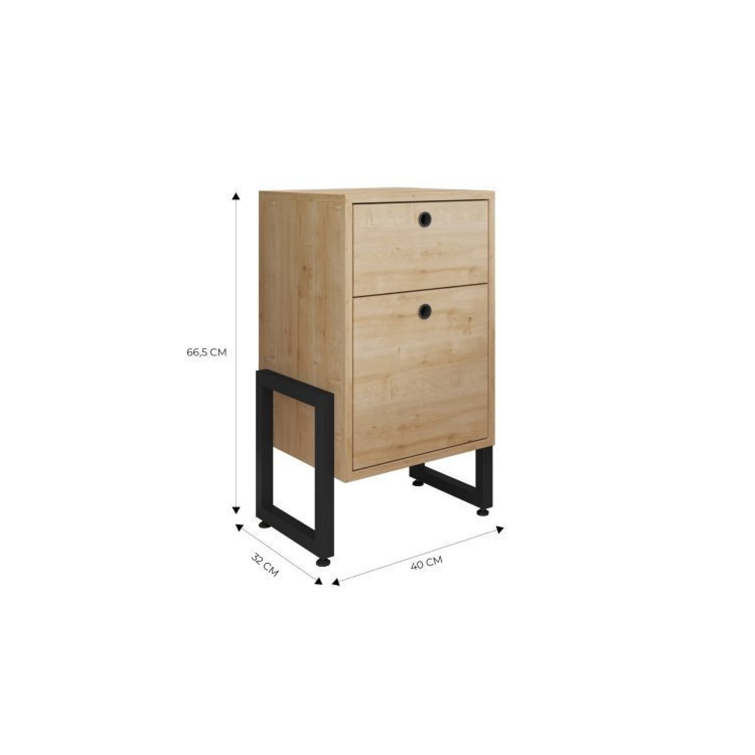 Conjunto Home Office 3 Peças 1 Escrivaninha 120cm 1 Estante Porto 1 Mesa de Cabeceira Wolli Espresso - 14