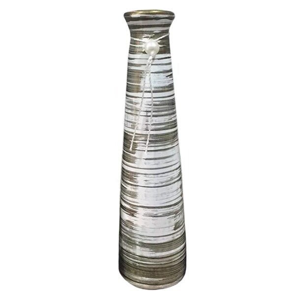Vaso Fino Elegance em Cerâmica Decor - Bronze Mesclada - 1
