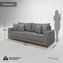 Ver imagem 3 de Sofá para Sala de Estar Living 05 Lugares 256cm Montes Claros