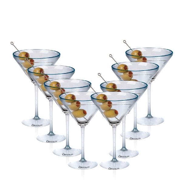 8 Taças Martini Transparente Acrílico - 2