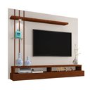 Ver imagem 1 de Painel para Tv de até 55" Suspenso Éden Off White/canela