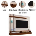 Ver imagem 2 de Painel para Tv de até 55" Suspenso Éden Off White/canela