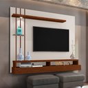 Ver imagem 5 de Painel para Tv de até 55" Suspenso Éden Off White/canela