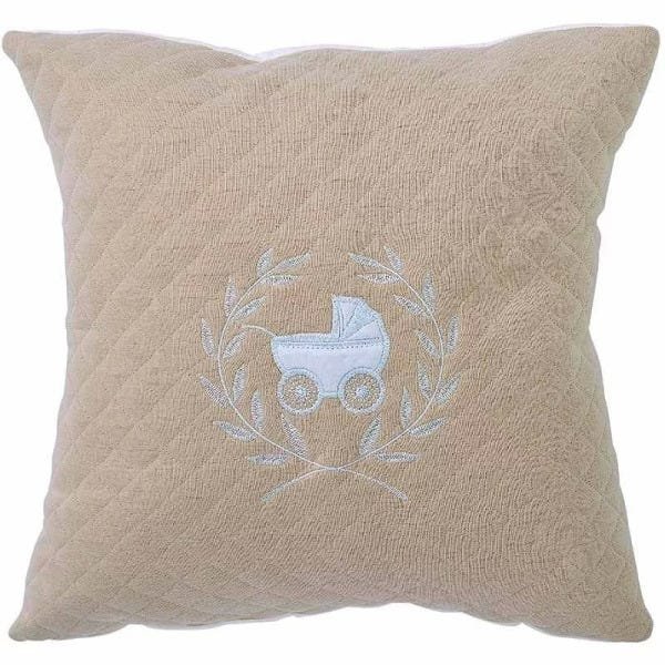 Almofada Bordada infantil Duque Hug Baby Cor Marrom - 1