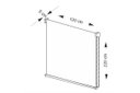 Ver mais imagens de Persiana Rolo Blackout Branca 120 (L) x 220 (A) cm 100% Escuro Cortina Roller Blecaute 1,20 x 2,20m