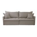 Ver imagem 2 de Sofá Cama Flora 02 Módulos de 120cm Br 15cm Meu Sofá Online B002 Veludo Capuccino