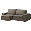 Ver imagem 1 de Sofá 3 Lugares Retrátil Reclinável para Sala 225cm Malfati F04 Veludo Marrom Claro - Lyam Decor