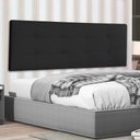 Ver imagem 1 de Cabeceira Painel Casal Queen 1,60m Berlim Suede Preto Dal Poz Estofados