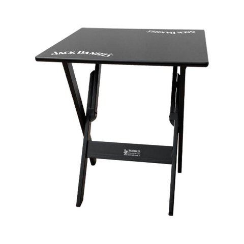 Mesa Dobrável 70x70 Madeira Personalizada Jack Preta - Tarimatã