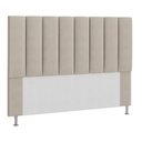 Ver imagem 1 de Cabeceira Estofada Libia 140cm Casal Courino Bege - D A Decor