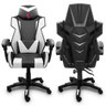 Cadeira Gamer Couro Ergonômica para Escritório Branca - 1