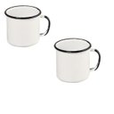 Ver imagem 1 de Canecas 2 (duas) de qualidade em Agata - 370 ml - branca - Ewel
