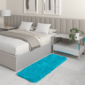 Tapete Passadeira Quarto Antiderrapante Turquesa 50 X 140 Cm - 1