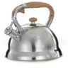 Chaleira 3L, Inox cor Prata - Indução - Moderna - Alça Bambu - 1