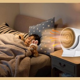 Aquecedor Ventilador Elétrico Portátil Ar Quente Superaquecimento Econômico Ângulo Ajustável 220v - 6